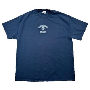 Orange County Choppers Men's XL OCC T-Shirt Navy Blue Vintage 2004 (Stains)